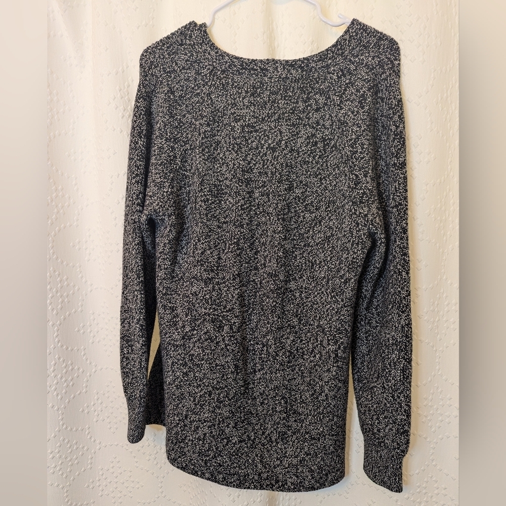 ATHLETA‎ Switchback Pullover Sweater Black Marl Heathered Women's Small Wool - Picture 5 of 7